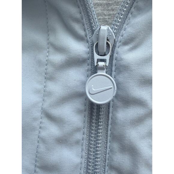 Vintage Nike Windbreaker Jacket Womens Medium Pale Blue Track Spring Running - Picture 6 of 9